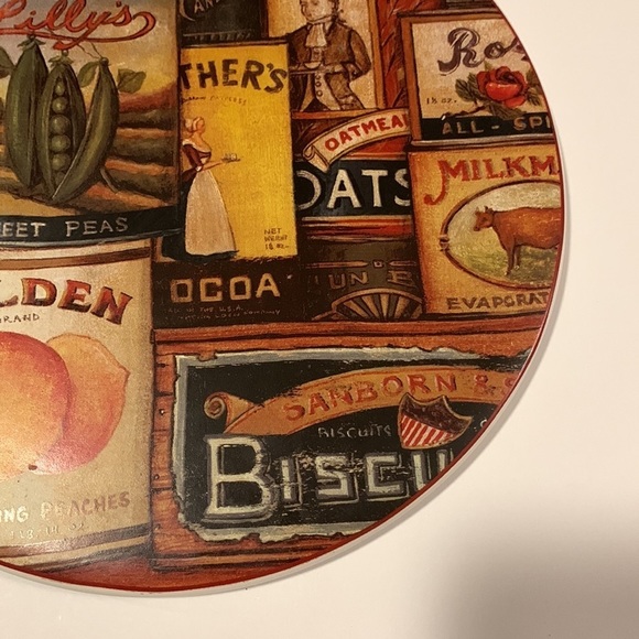 SAKURA HOMESTEAD PANTRY David Carter Brown 9 1/2" Cheese & Cracker Board Trivet - Picture 8 of 9